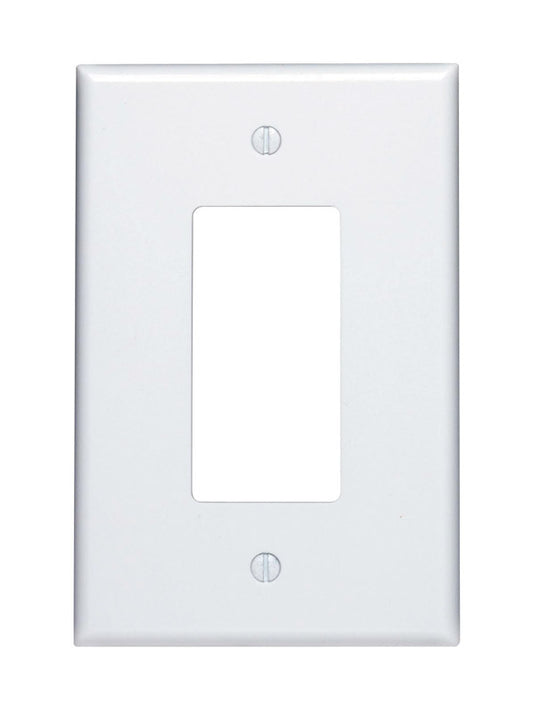 WALL PLATE 1G WHT DECOR