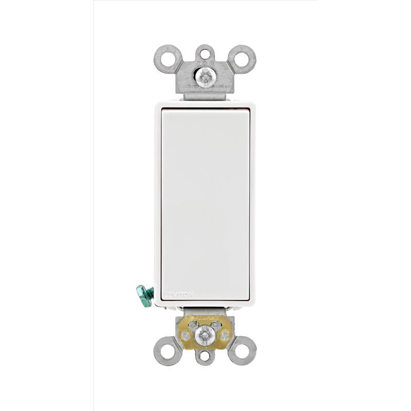 AC SWITCH RCKR WHT 1P