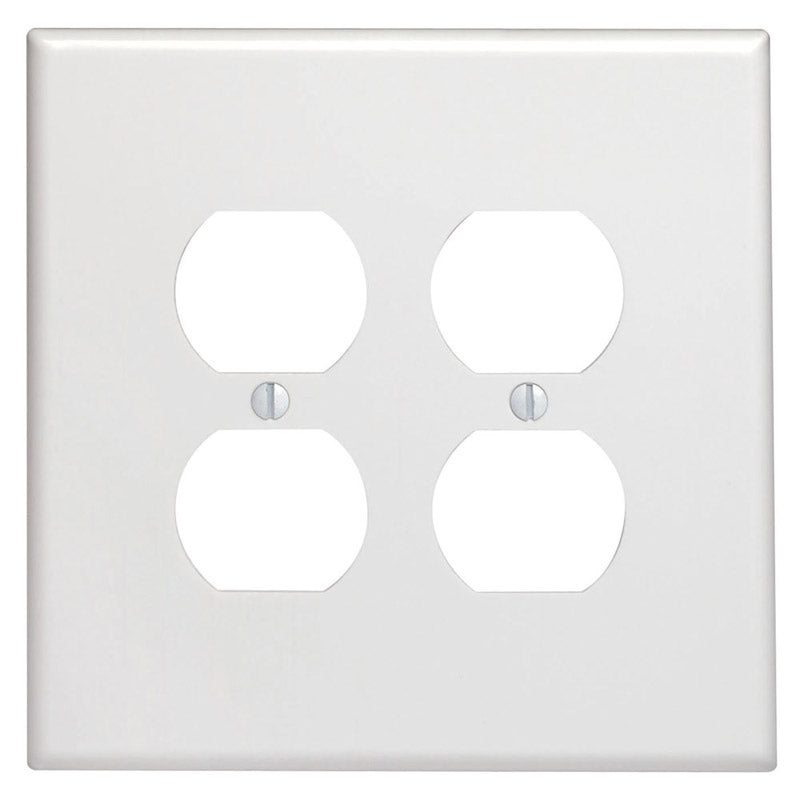 WALL PLATE 2G WHT DUP