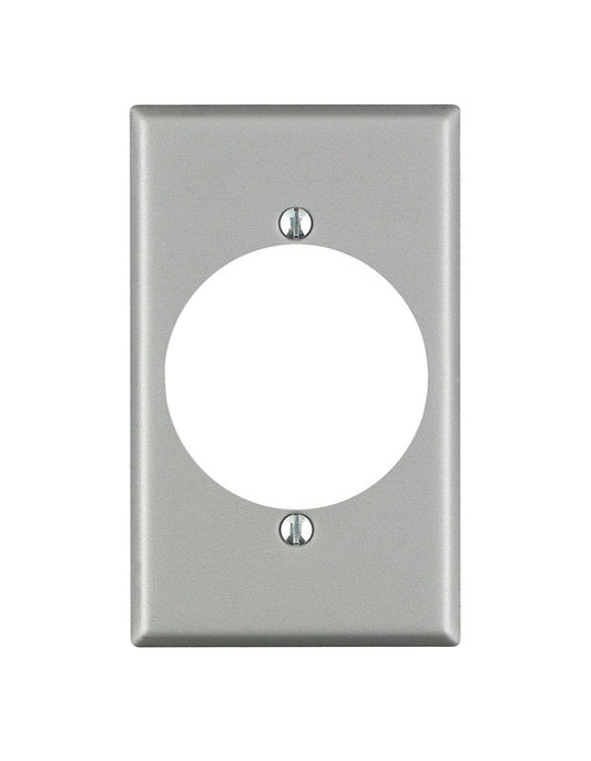 WALL PLATE 1G SLV OUTLET