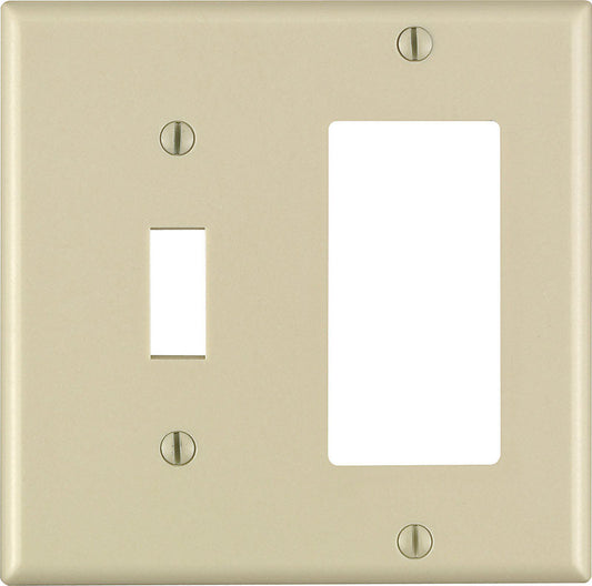 WALL PLATE 2G IVRY DECOR