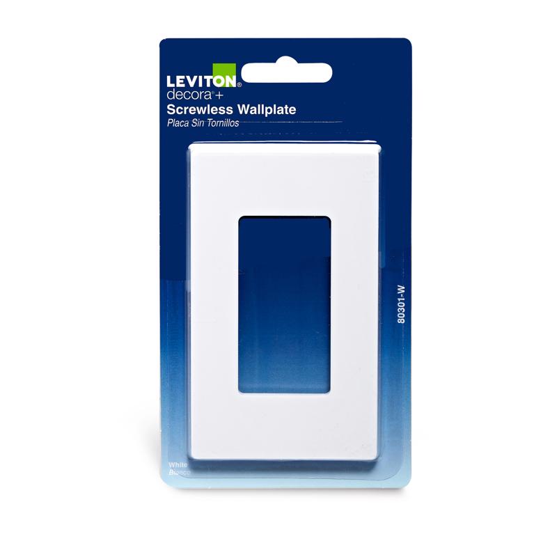 WALL PLATE 1G WHT DECOR