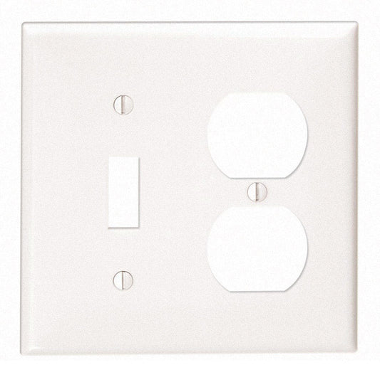 WALL PLATE 2G WHT DUP/TO