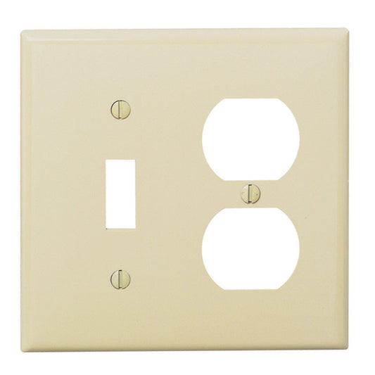 WALL PLATE 2G IVRY DUP/T