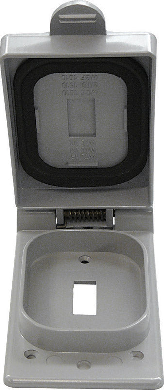 TOGGLE COVER RECT 1G PVC
