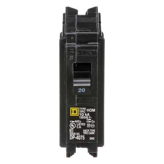 CIRCUIT BRKR 20A 1P PLUG