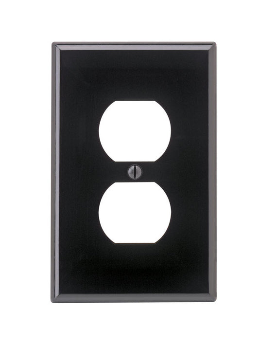 WALL PLATE 1G BLK DUP