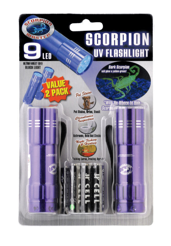 UV FLASHLIGHT BLK/PURPLE