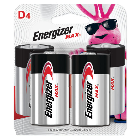 BATTERY D ENERG 4PK