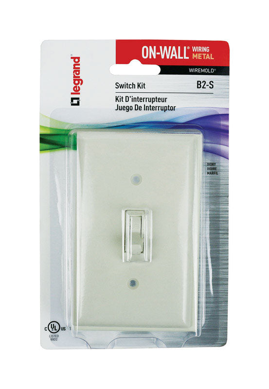 SWITCH KIT 1G RECT PLSTC