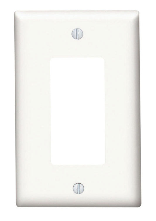 WALL PLATE 1G WHT DECOR