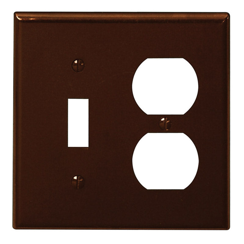 WALL PLATE 2G BRWN DUP/T