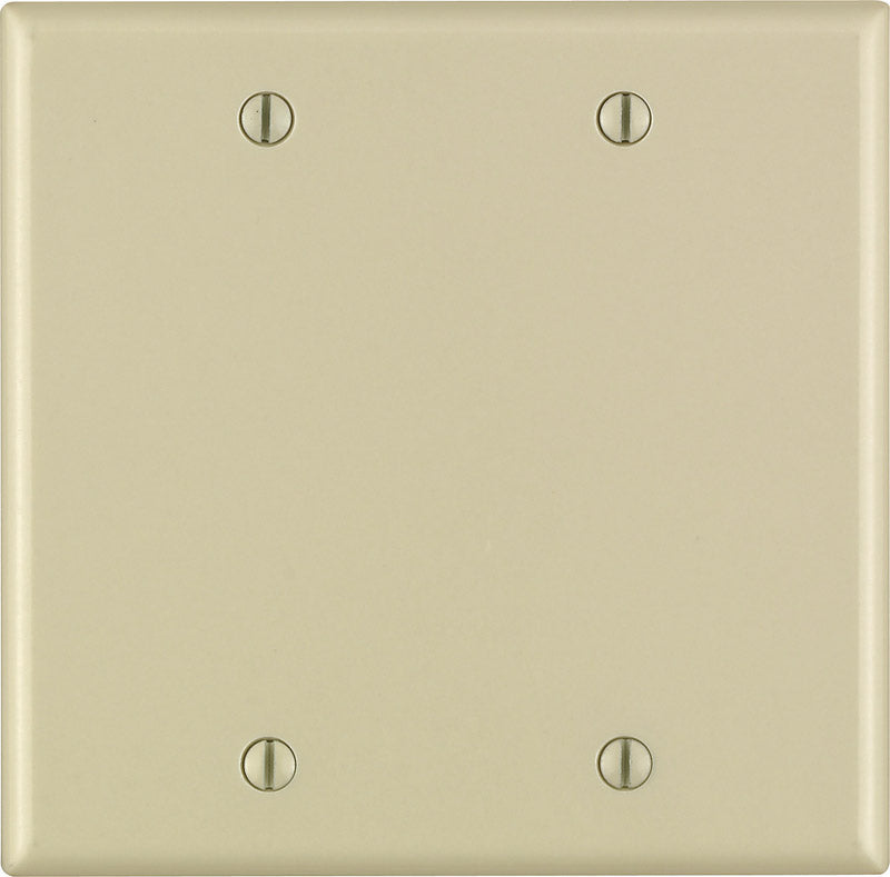 WALL PLATE 2G IVRY BLNK