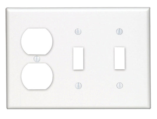 WALL PLATE 3G WHT DUP/TO