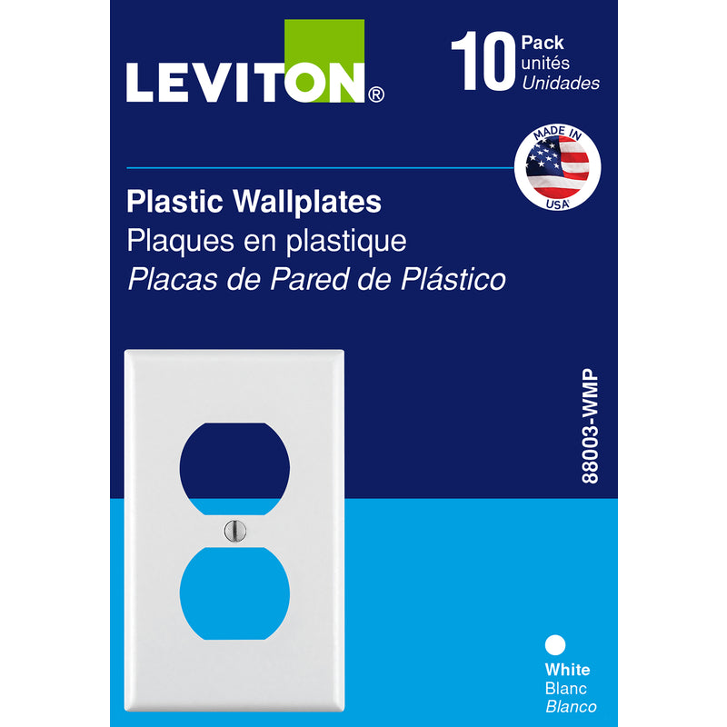 WALL PLATE 1G WHT DUP