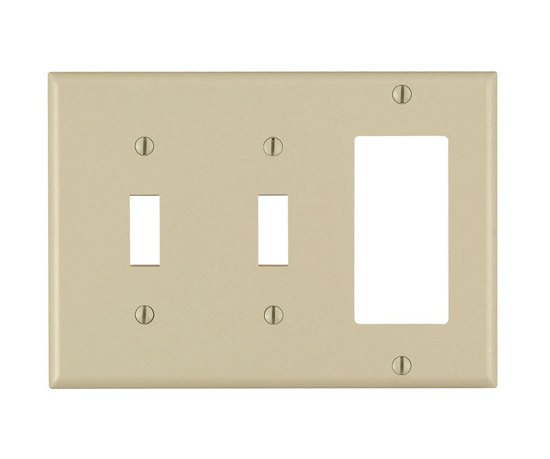 WALL PLATE 3G IVRY DECOR
