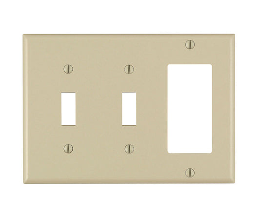 WALL PLATE 3G IVRY DECOR