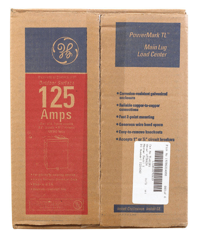 BRKR PANEL 125A 4SP 8C
