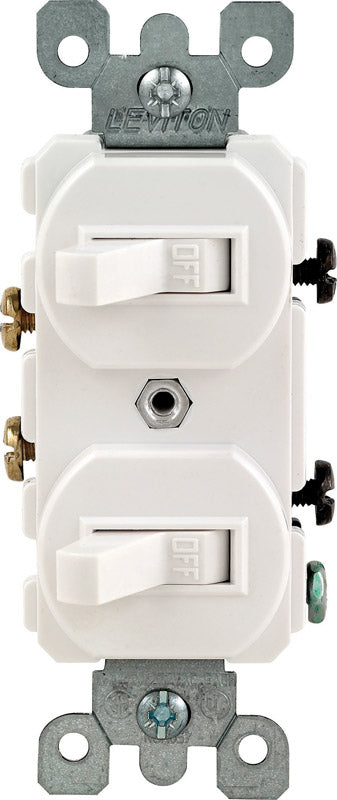 SWITCH TOGGLE 15A WHT