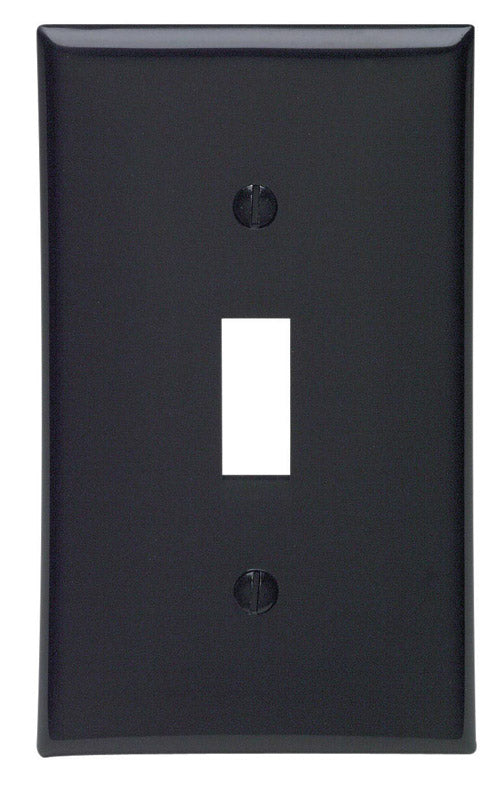 WALL PLATE 1G BLK TOGGLE