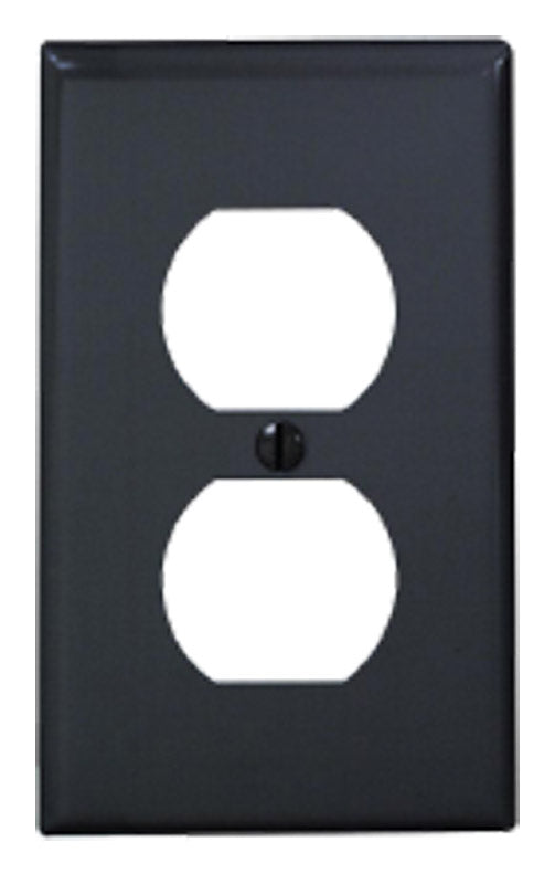 WALL PLATE 1G BLK DUP