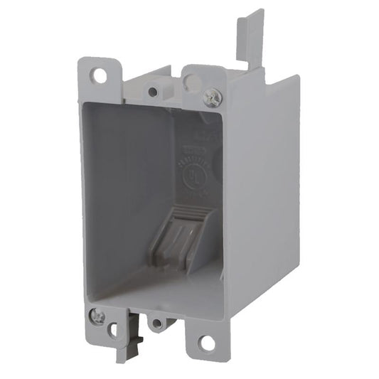 Cantex EZ Box Old Work 14 cu in Rectangle PVC 1 gang Outlet Box Gray