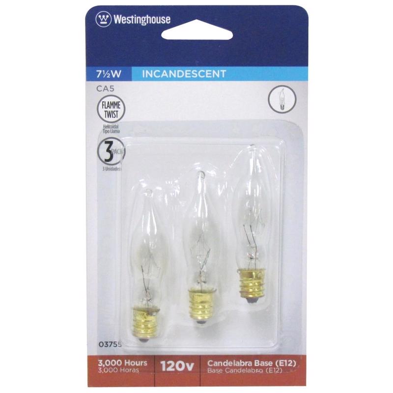 INCAND BULB 7.5W E12