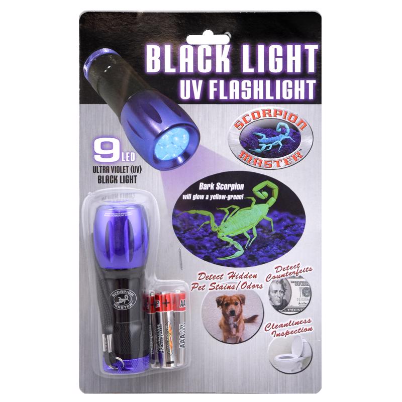 UV FLASHLIGHT BLK/PURPLE