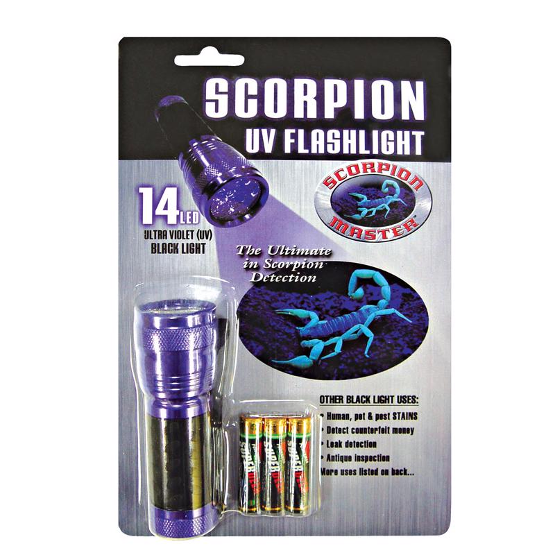UV FLASHLIGHT BLK/PURPLE