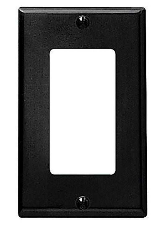 WALL PLATE 1G BRWN DECOR