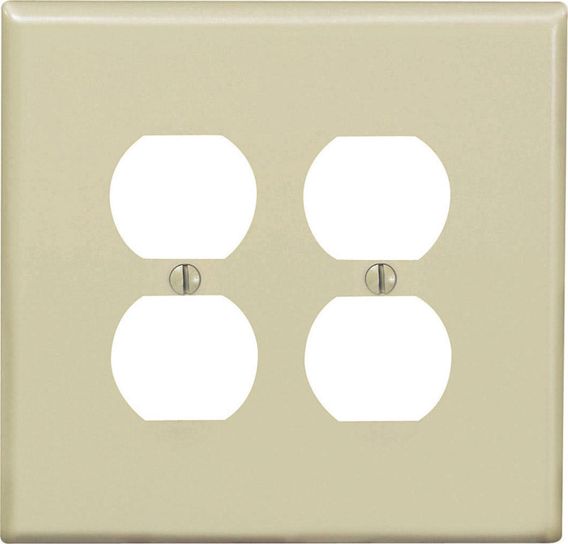 WALL PLATE 2G IVRY DUP