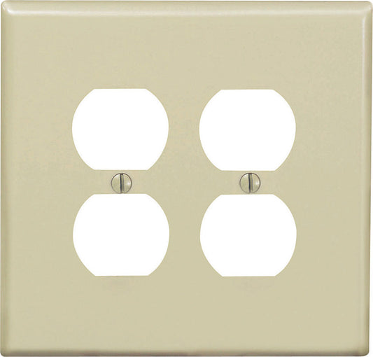 WALL PLATE 2G IVRY DUP