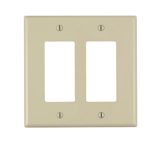WALL PLATE 2G IVRY DECOR