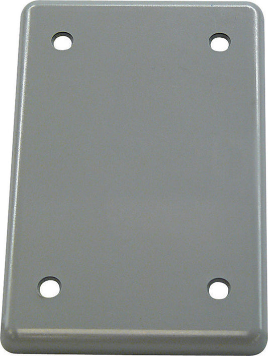 BOX COVER RECT 1G PVC