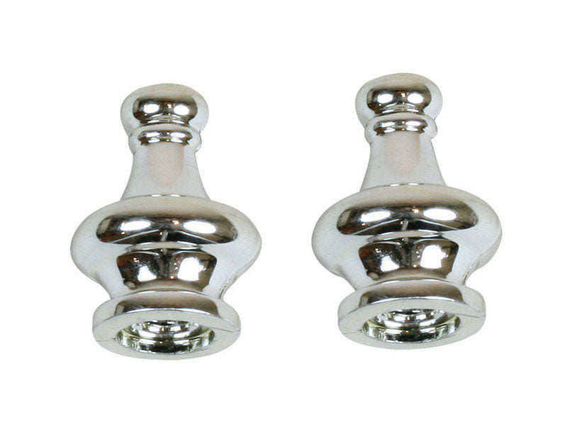 FINIAL 1.25" NICKEL 2PK