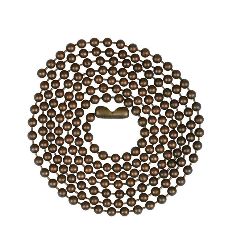 BEADED CHAIN 36" BRNZ