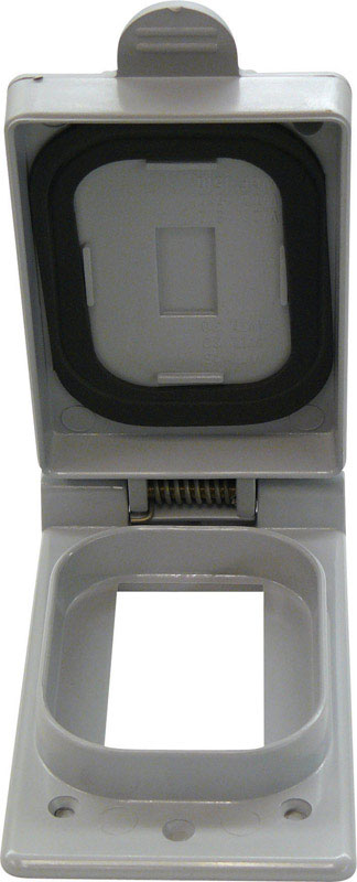 BOX COVER RECT 1G PVC