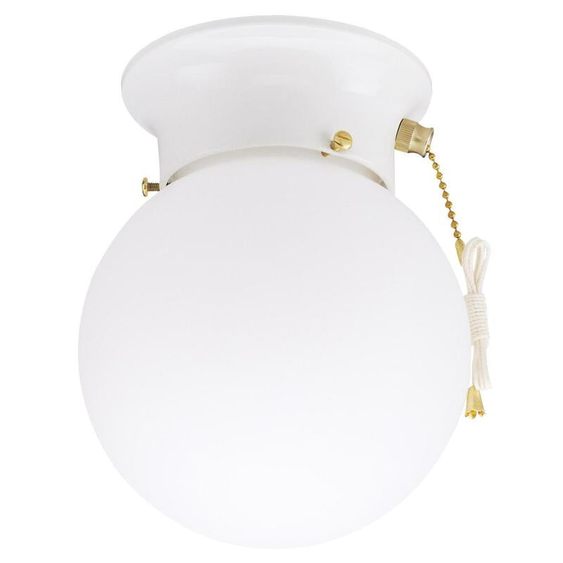CEIL LIGHT WHT 6"W