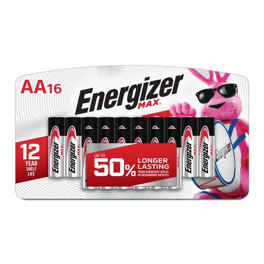 BATTERY AA ENERG 16PK