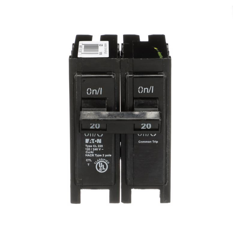 Eaton 20 amps Plug In 2-Pole Circuit Breaker
