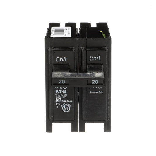 Eaton 20 amps Plug In 2-Pole Circuit Breaker