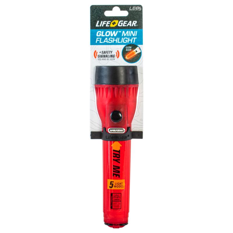 FLASHLIGHT 8L RED LR44