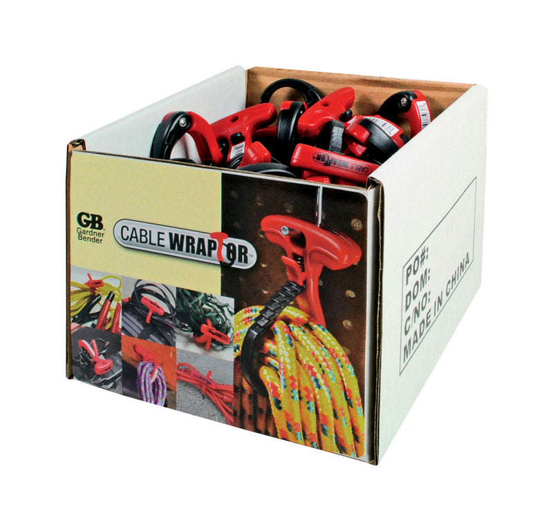 CABLE ORG 1-1/2" BLK/RED