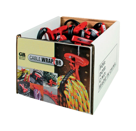 CABLE ORG 1-1/2" BLK/RED