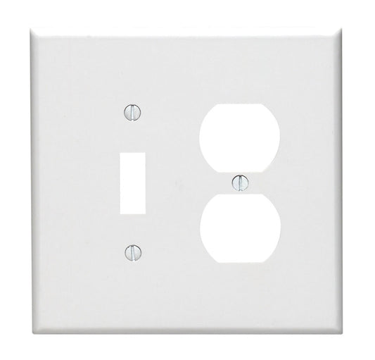 WALL PLATE 2G WHT DUP/TO