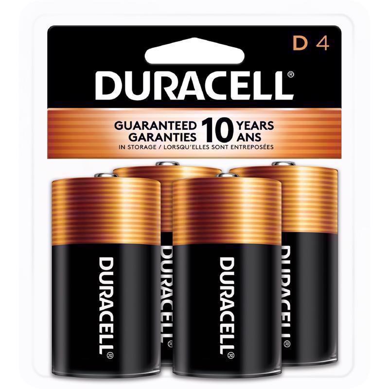 BATTERY D DURAC 4PK