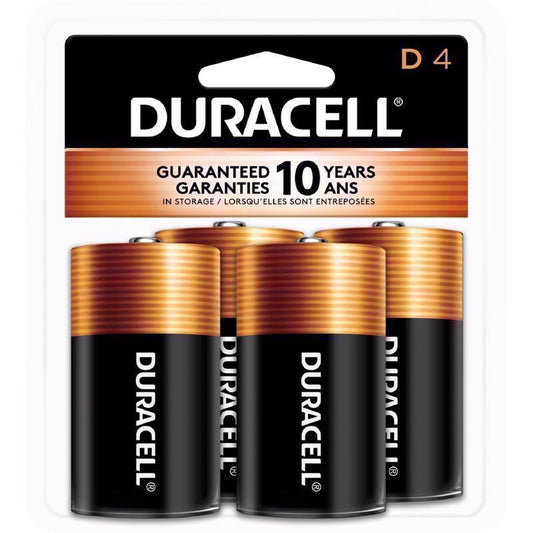 BATTERY D DURAC 4PK