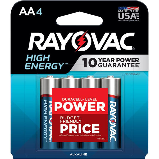 BATTERY AA RAYO 4PK