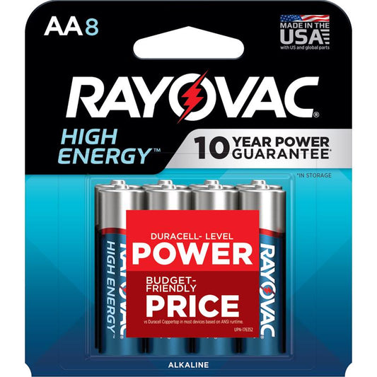 BATTERY AA RAYO 8PK