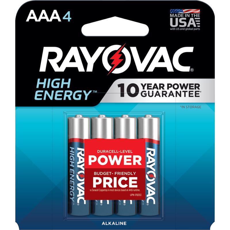 BATTERY AAA RAYO 4PK